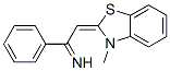 벤젠메탄이민,-알파-[(3-메틸-2(3H)-벤조티아졸릴리덴)메틸]-(9CI) 구조식 이미지