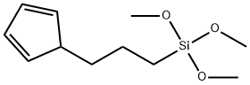 [3-(2,4-Cyclopentadien-1-yl)propyl]trimethoxysilane Structure