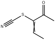 Thiocyanic acid, 1-acetyl-1-propenyl ester (9CI) Structure