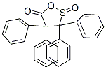 3,3,4,4-Tetraphenyl-1,2-oxathiolan-5-one 2-oxide Structure