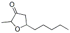 Dihydro-2-methyl-5-pentyl-3(2H)-furanone Structure