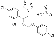 1-(2-((4-Chlorophenoxy)methoxy)-2-(2,4-dichlorophenyl)ethyl)-1H-imidaz ole nitrate Structure