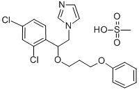 1-(2-(2,4-Dichlorophenyl)-2-(3-phenoxypropoxy)ethyl)-1H-imidazole mono methanesulfonate Structure