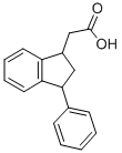 1-Indanacetic acid, 3-phenyl- Structure