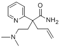 alpha-Allyl-alpha-(2-(dimethylamino)ethyl)-2-pyridineacetamide Structure
