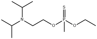 메틸포스포노티오산O-[2-(디이소프로필아미노)에틸]O-에틸에스테르 구조식 이미지