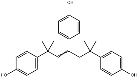 2,4,6-Tris(p-hydroxyphenyl)-2,6-dimethyl-3-heptene Structure