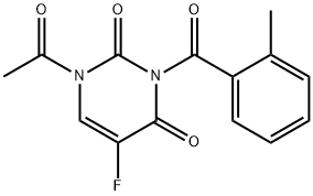 1-acetyl-3,2-toluyl-5-fluorouracil 구조식 이미지