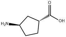 시클로펜탄카르복실산,3-아미노-,(1R,3R)-(9CI) 구조식 이미지