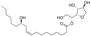 소르비탄,모노(12-하이드록시-9-옥타데세노에이트),[R-(Z)]- 구조식 이미지