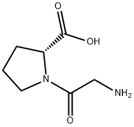 D-Proline, 1-glycyl- (9CI) 구조식 이미지