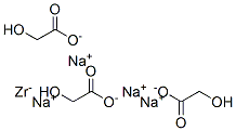 나트륨트리스(하이드록시아세테이트-O1,O2)옥소지르콘산염(1-) 구조식 이미지