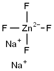 disodium tetrafluorozincate(2-) Structure