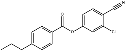 3-클로로-4-시아노페닐4-프로필벤조에이트 구조식 이미지