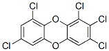 2,3,4,6,8-Pentachlorodibenzo-p-dioxin Structure