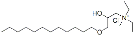 [3-(dodecyloxy)-2-hydroxypropyl]diethylmethylammonium chloride Structure