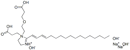 disodium 1-[2-(2-carboxyethoxy)ethyl]-1-(2-carboxyethyl)-2-(heptadecadienyl)-4,5-dihydro-1H-imidazolium hydroxide 구조식 이미지
