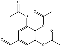 3,4,5-TRIACETOXYBENZALDEHYDE 구조식 이미지