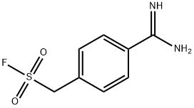 (4-amidinophenyl)methanesulfonyl fluoride Structure