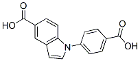 1-(4-카르복시페닐)-1H-인돌-5-카르복시산 구조식 이미지