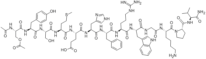 (DIACETYL)-ALPHA-MSH Structure