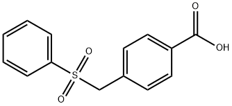 4-[(PHENYLSULFONYL)METHYL]BENZOIC ACID Structure