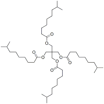 2,2-비스[[(1-옥소이소데실)옥시]메틸]-1,3-프로판디일디이소데카노에이트 구조식 이미지