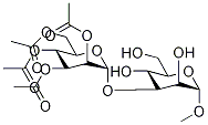 Methyl 3-O-(2’,3’,4’,6’-O-Tetraacetyl-α-D-mannopyranosyl)-α-D-mannopyranoside 구조식 이미지