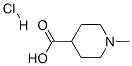 1-METHYLPIPERIDINE-4-CARBOXYLIC ACID HYDROCHLORIDE 구조식 이미지