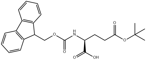 Fmoc-L-glutamic acid 5-tert-butyl ester 구조식 이미지