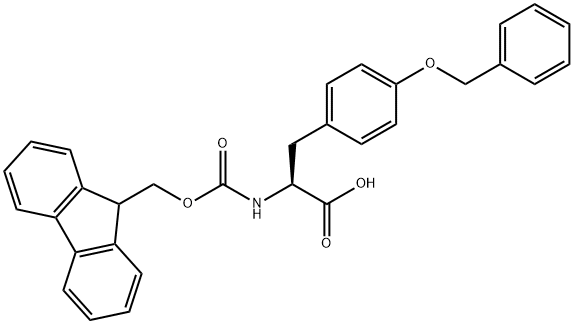 Fmoc-O-benzyl-L-tyrosine 구조식 이미지