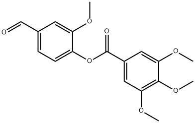 4-FORMYL-2-METHOXYPHENYL 3,4,5-TRIMETHOXYBENZOATE Structure