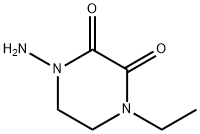 2,3-피페라진디온,1-아미노-4-에틸-(9CI) 구조식 이미지