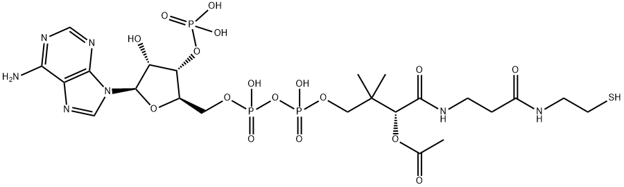 ACETYL COENZYME A TRILITHIUM SALT TRIHYDRATE Structure