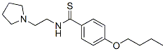 4-부톡시-N-[2-(1-피롤리디닐)에틸]벤조티오아미드 구조식 이미지