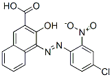 4-[(4-chloro-2-nitrophenyl)azo]-3-hydroxy-2-naphthoic acid 구조식 이미지