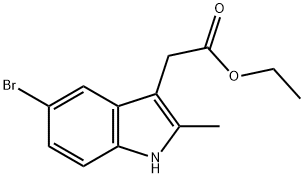 ETHYL 2-(5-BROMO-2-METHYL-1H-INDOL-3-YL)ACETATE Structure