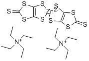 BIS(TETRAETHYLAMMONIUM) BIS(2-THIOXO-1,3-DITHIOLE-4,5-DITHIOLATO)ZINCATE Structure