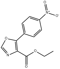 5-(4-니트로-페닐)-옥사졸-4-카르복실산에틸에스테르 구조식 이미지