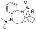 5,10-Diacetyl-4a,5,11,11a-tetrahydro-10H-quinuclidino(2,3-c)-1,5-benzo diazepine Structure