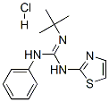 3-phenyl-2-tert-butyl-1-(1,3-thiazol-2-yl)guanidine hydrochloride 구조식 이미지