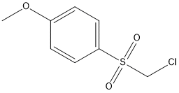 Chloromethyl(p-methoxyphenyl) sulfone Structure