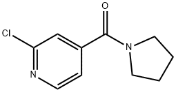 2-chloro-4-(pyrrolidin-1-ylcarbonyl)pyridine 구조식 이미지