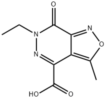 Isoxazolo[3,4-d]pyridazine-4-carboxylic acid, 6-ethyl-6,7-dihydro-3-methyl-7-oxo- (9CI) 구조식 이미지