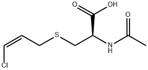 N-acetyl-S-(3-chloroprop-2-enyl)cysteine Structure