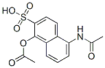 1-아세톡시-5-아세틸아미노-2-나프탈렌술폰산 구조식 이미지