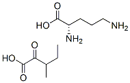 L-오르니틴(3-메틸-2-옥소펜타노에이트) 구조식 이미지