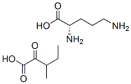 L-ornithine (3-methyl-2-oxopentanoate)  Structure