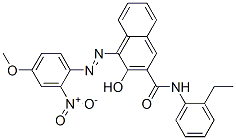 N-(2-ethylphenyl)-3-hydroxy-4-[(4-methoxy-2-nitrophenyl)azo]naphthalene-2-carboxamide Structure