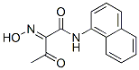 2-HYDROXYIMINO-N-NAPHTHALEN-1-YL-3-OXO-BUTYRAMIDE Structure